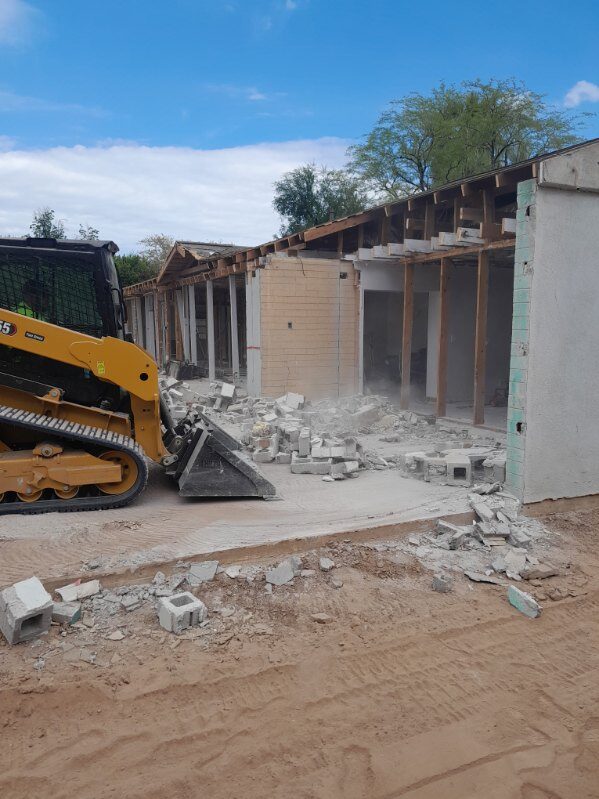 Tile and concrete removed by RC Demolition